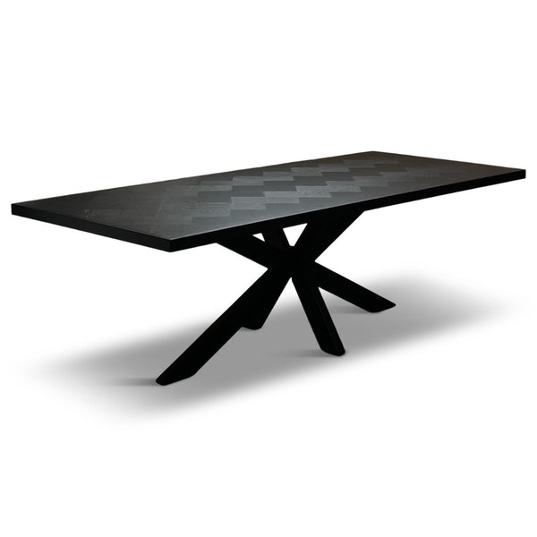 Eettafel visgraat 180x90cm