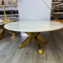 Salontafel marmerlook Grandeur goud