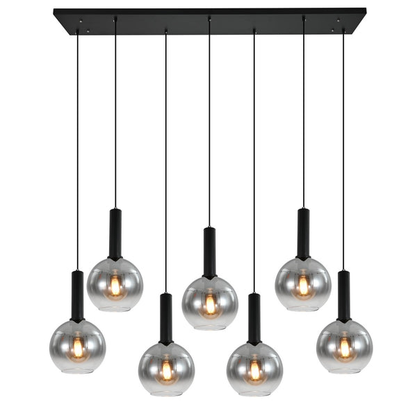 Sfeervolle eettafel hanglamp Elina 7 bollen