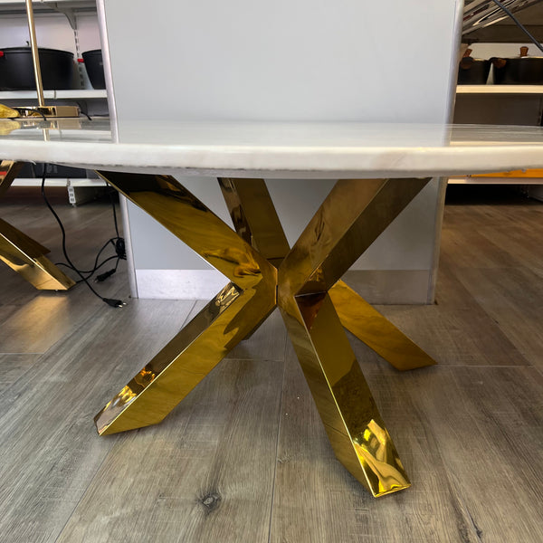 Salontafel marmerlook Grandeur goud