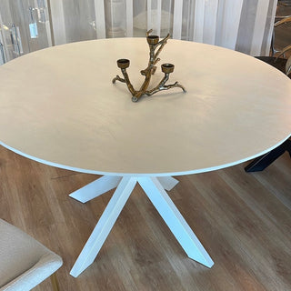 Witte eettafel hout